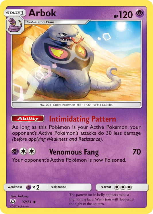 Arbok 37/73 Reverse Uncommon - MissingNo.