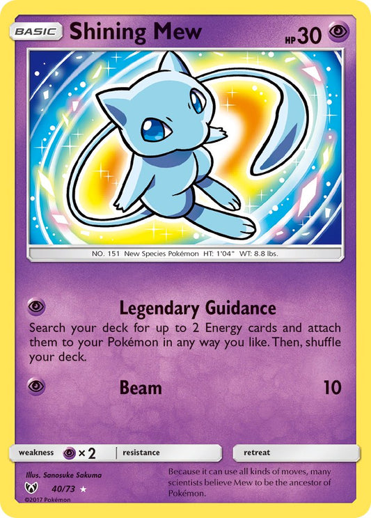 Shining Mew 40/73 Holo Rare - MissingNo.