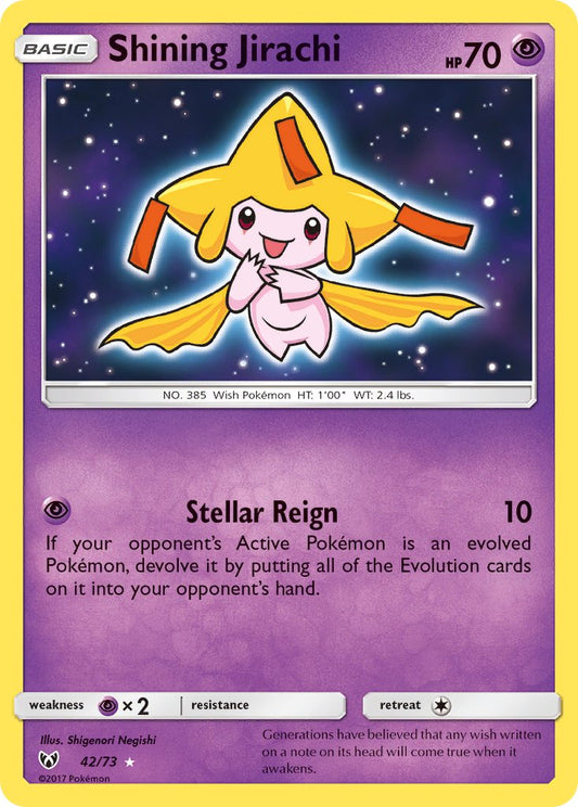 Shining Jirachi 42/73 Holo Rare - MissingNo.