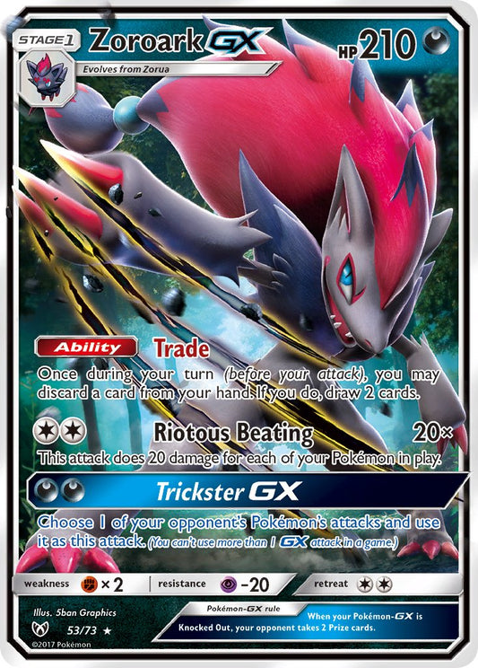 Zoroark GX 53/73 Holo Rare GX - MissingNo.