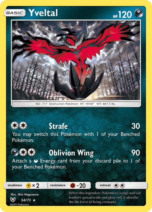 Yveltal 54/73 Reverse Rare - MissingNo.