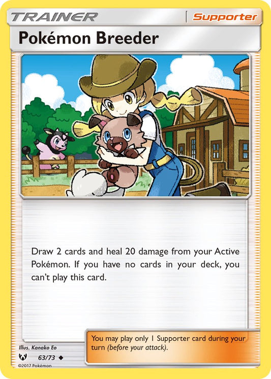 Pokémon Breeder 63/73 Reverse Uncommon - MissingNo.