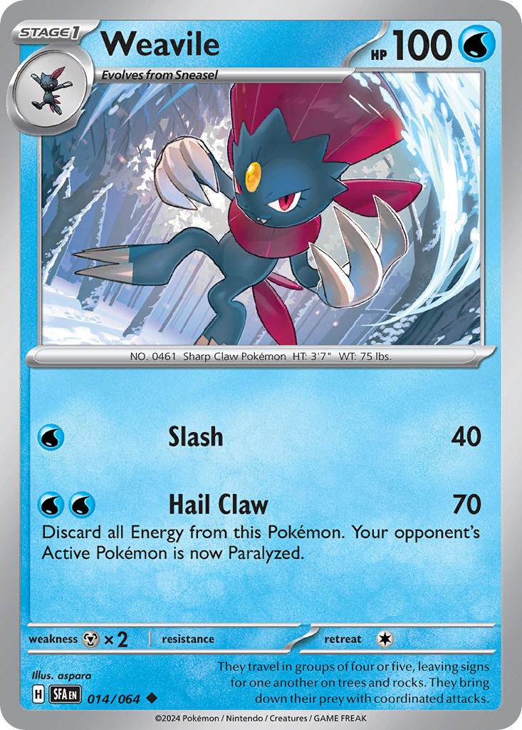 Weavile 14/64 Reverse Uncommon - MissingNo.