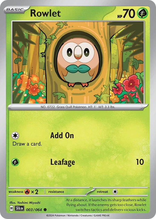 Rowlet 3/64 Reverse Common - MissingNo.