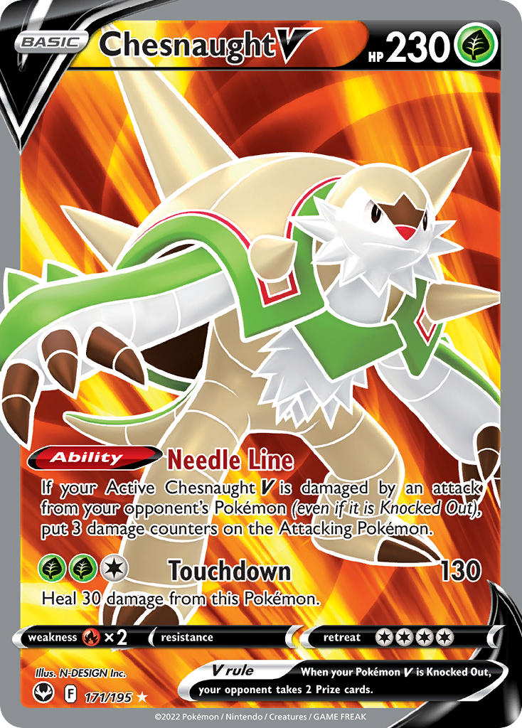 Chesnaught V 171/195 Holo Ultra Rare V