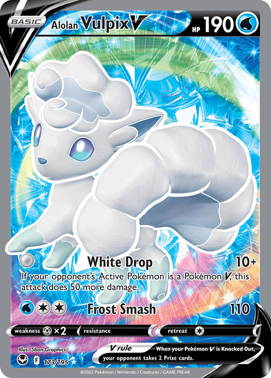 Alolan Vulpix V 173/195 Holo Ultra Rare V