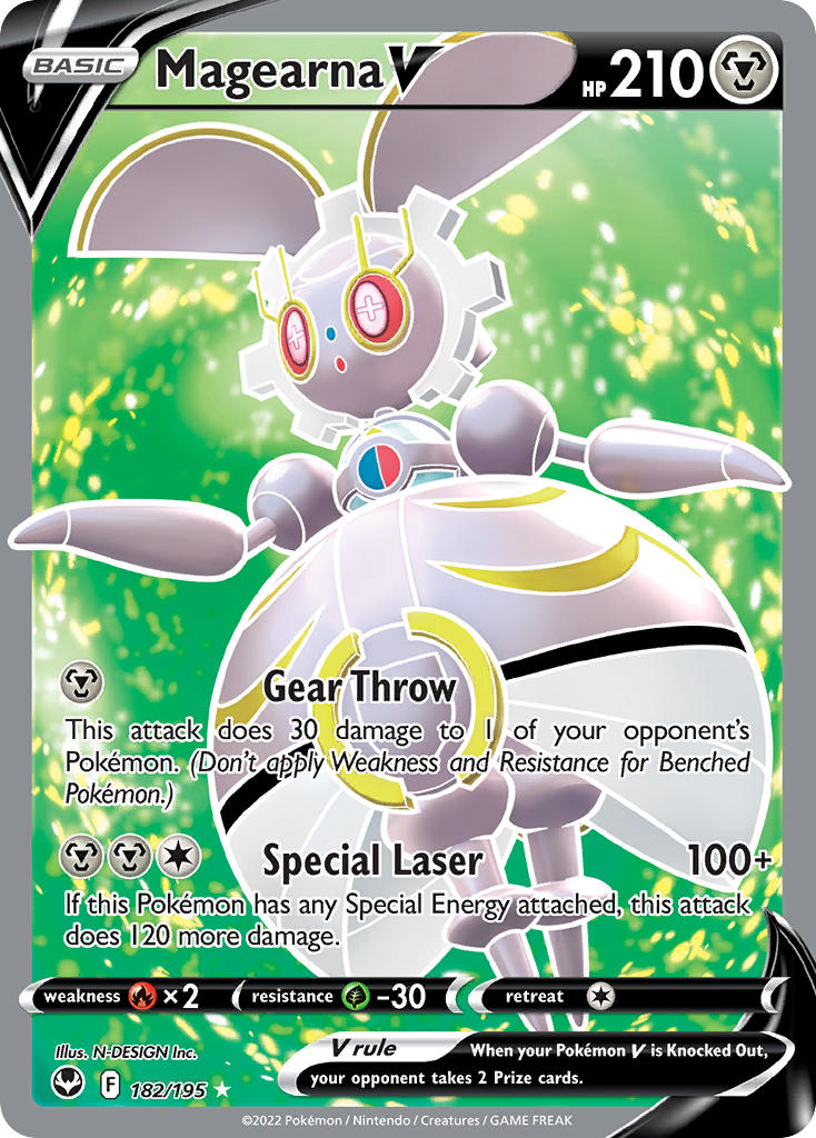 Magearna V 182/195 Holo Ultra Rare V