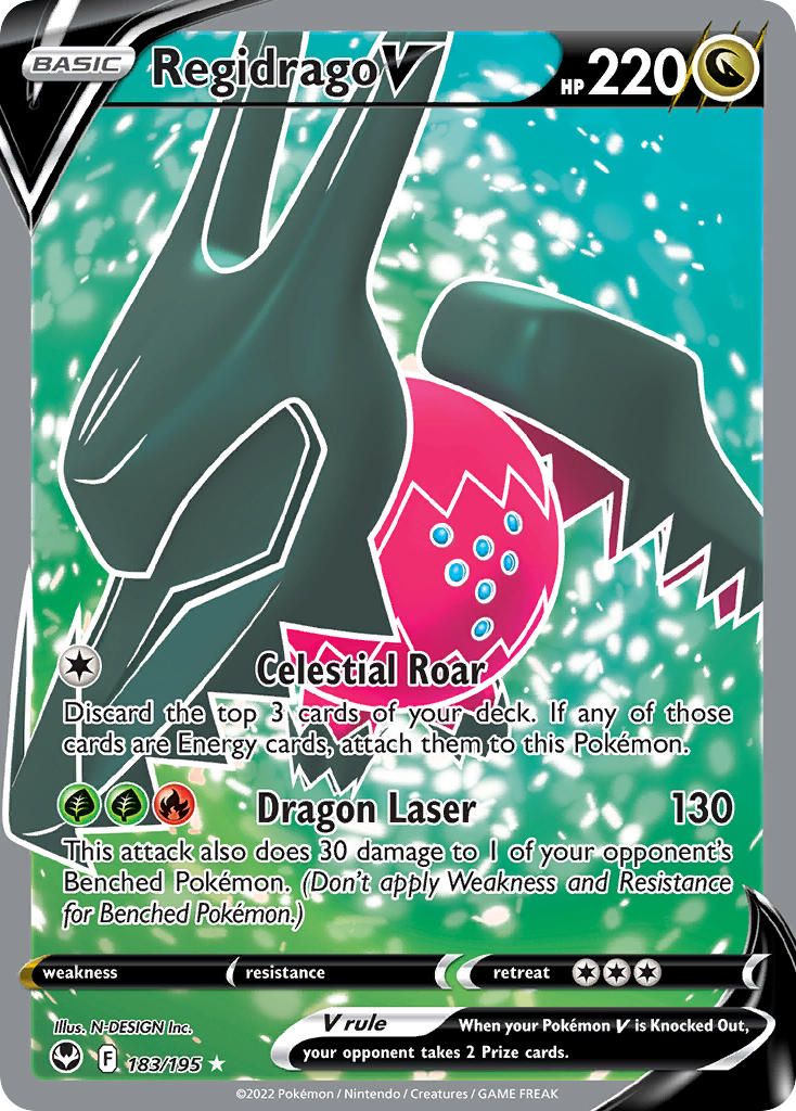 Regidrago V 183/195 Holo Ultra Rare V