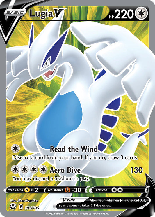 Lugia V 185/195 Holo Ultra Rare V