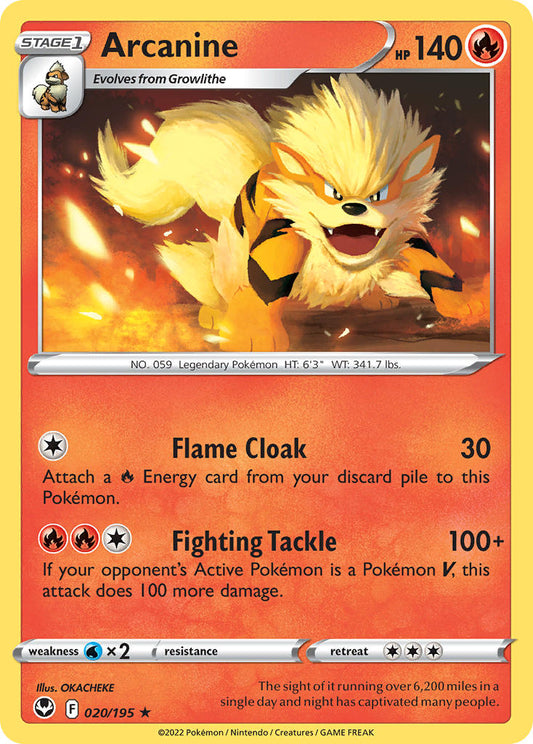 Arcanine 20/195 Non-Holo Rare