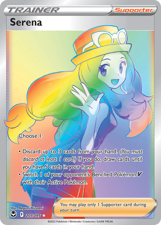 Serena 207/195 Rainbow Secret Rare
