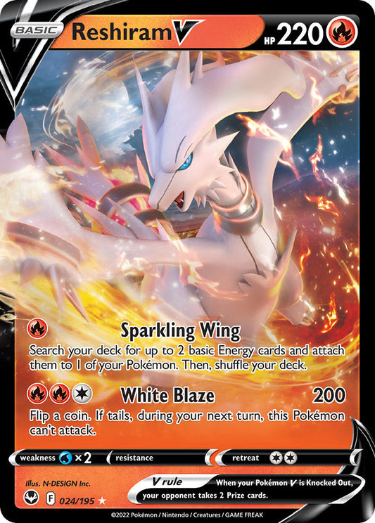 Reshiram V 24/195 Holo Rare V