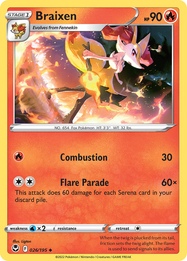 Braixen 26/195 Uncommon