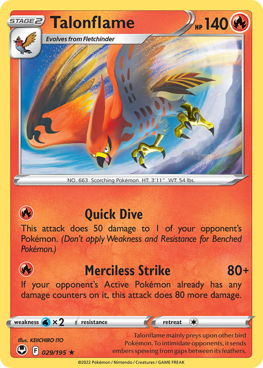 Talonflame 29/195 Non-Holo Rare