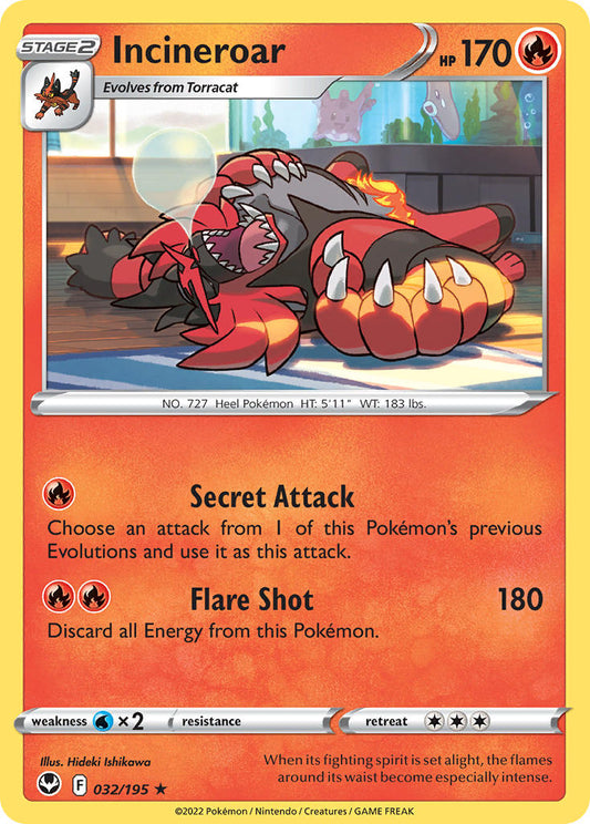 Incineroar 32/195 Reverse Rare