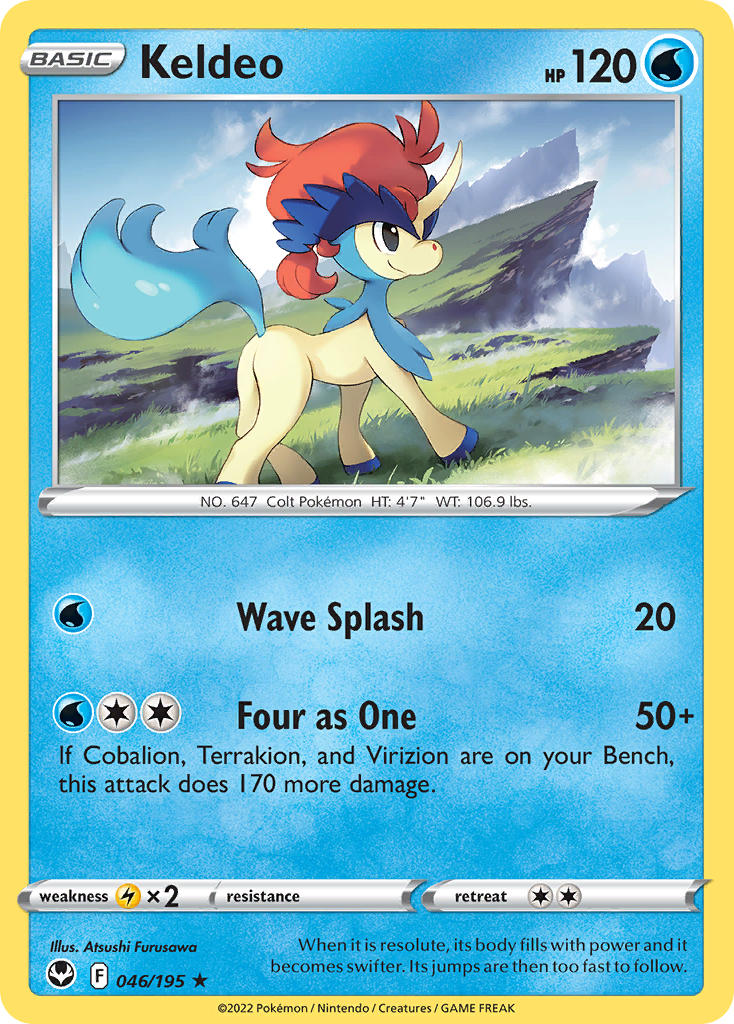 Keldeo 46/195 Reverse Rare