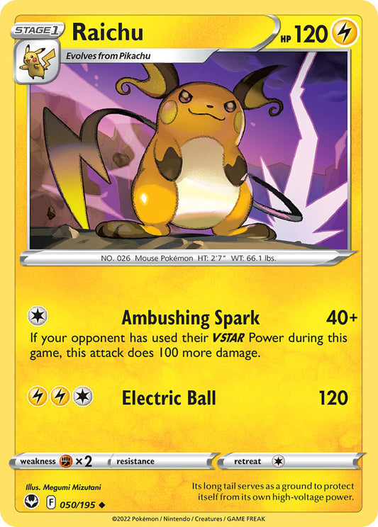 Raichu 50/195 Reverse Uncommon