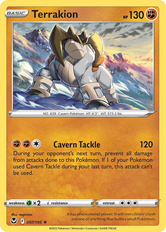 Terrakion 97/195 Reverse Rare