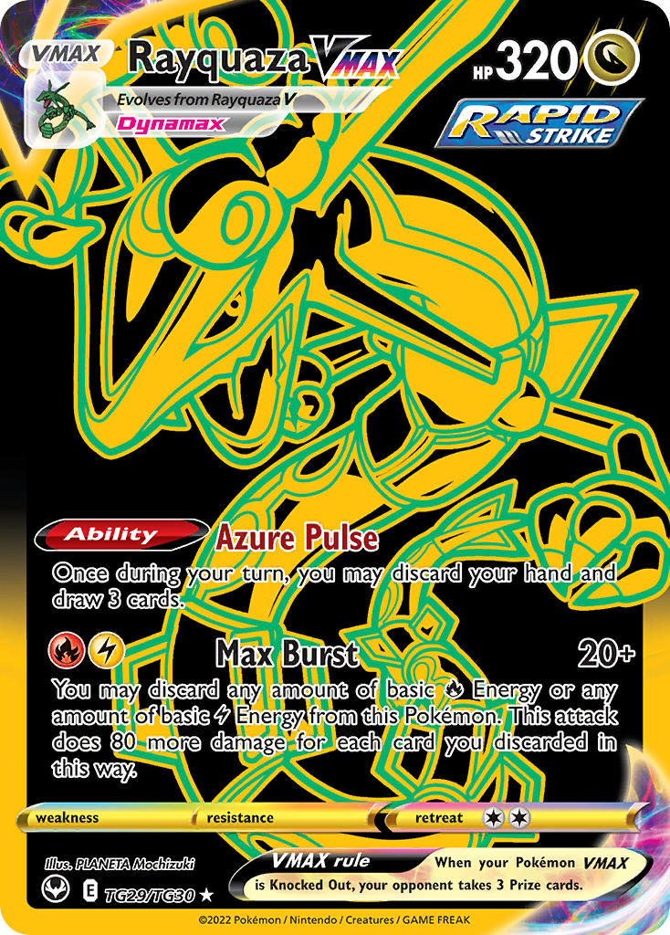 Rayquaza VMAX TG29/TG30 Gold Secret Rare VMAX