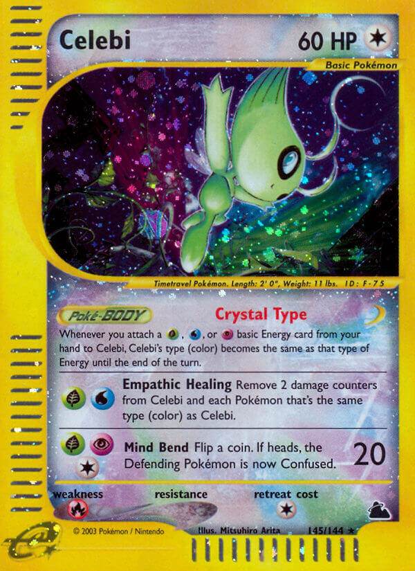 Celebi 145/144 Reverse Secret Rare - MissingNo.