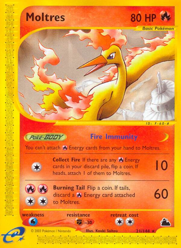 Moltres 21/144 Reverse Rare - MissingNo.