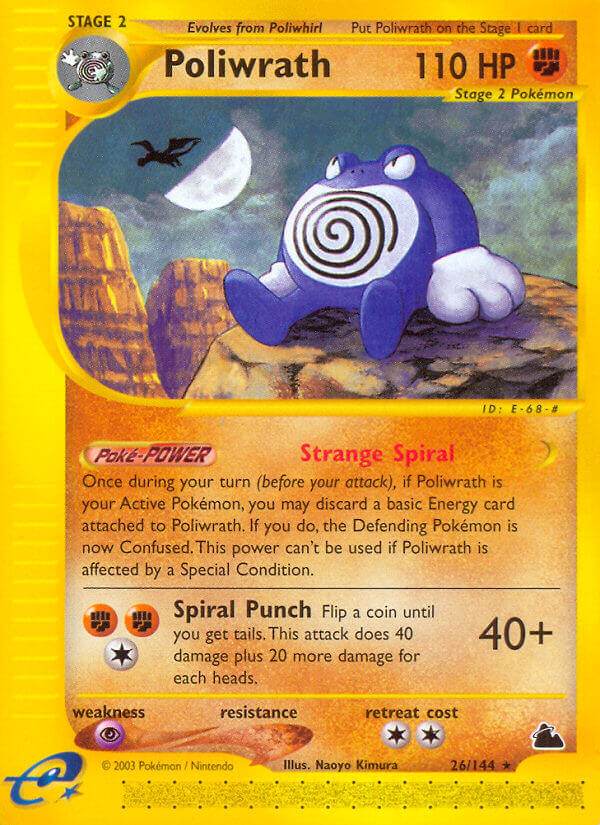 Poliwrath 26/144 Reverse Rare - MissingNo.
