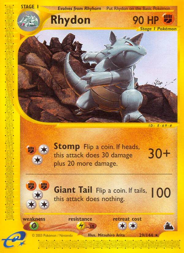 Rhydon 29/144 Non-Holo Rare - MissingNo.