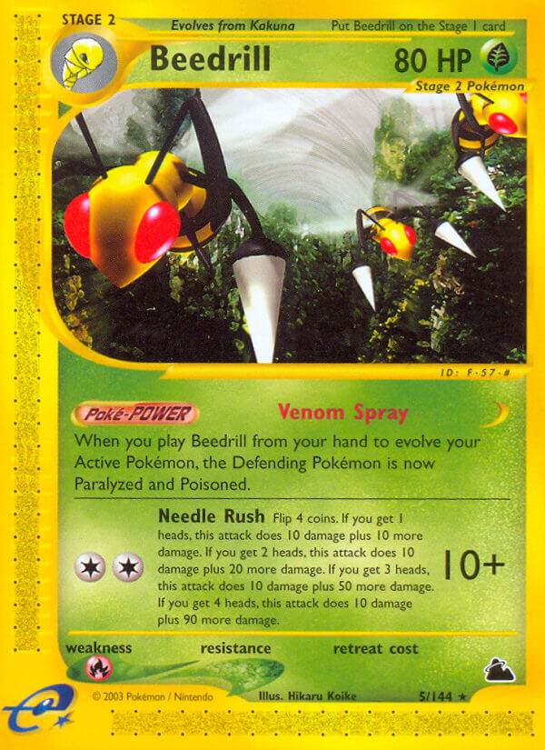 Beedrill 5/144 Non-Holo Rare - MissingNo.