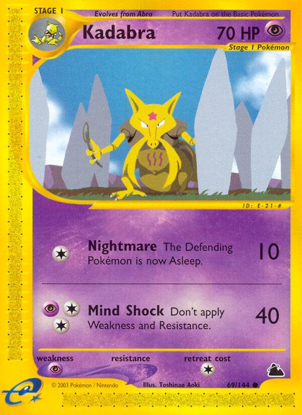 Kadabra 69/144 Reverse Common - MissingNo.