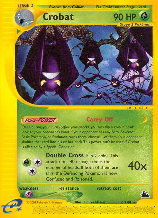 Crobat 6/144 Reverse Rare - MissingNo.