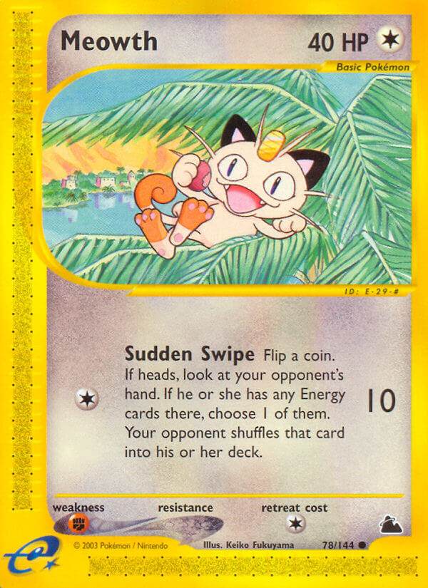 Meowth 78/144 Reverse Common - MissingNo.