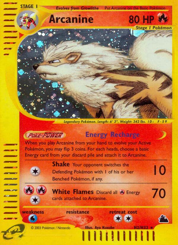 Arcanine H2/H32 Holo Rare - MissingNo.