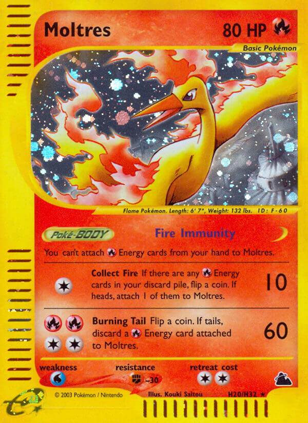 Moltres H20/H32 Holo Rare - MissingNo.