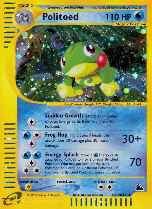 Politoed H23/H32 Holo Rare - MissingNo.