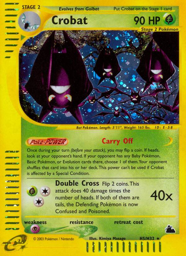 Crobat H5/H32 Holo Rare - MissingNo.