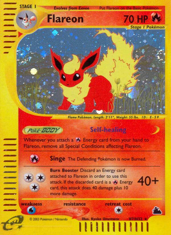 Flareon H7/H32 Holo Rare - MissingNo.
