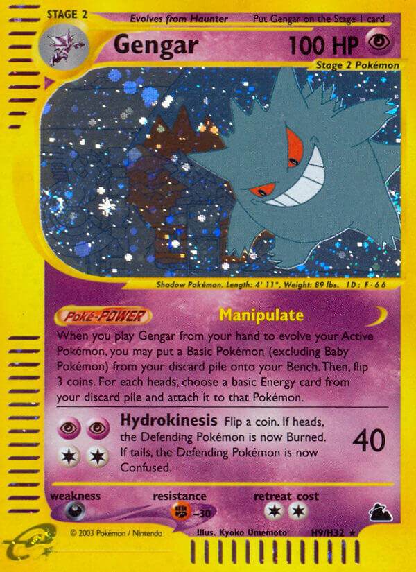 Gengar H9/H32 Holo Rare - MissingNo.