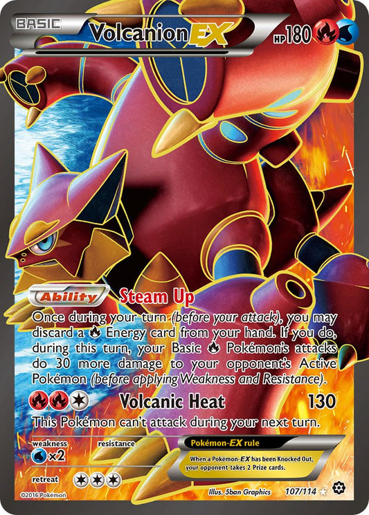 Volcanion EX 107/114 Holo Ultra Rare EX - MissingNo.