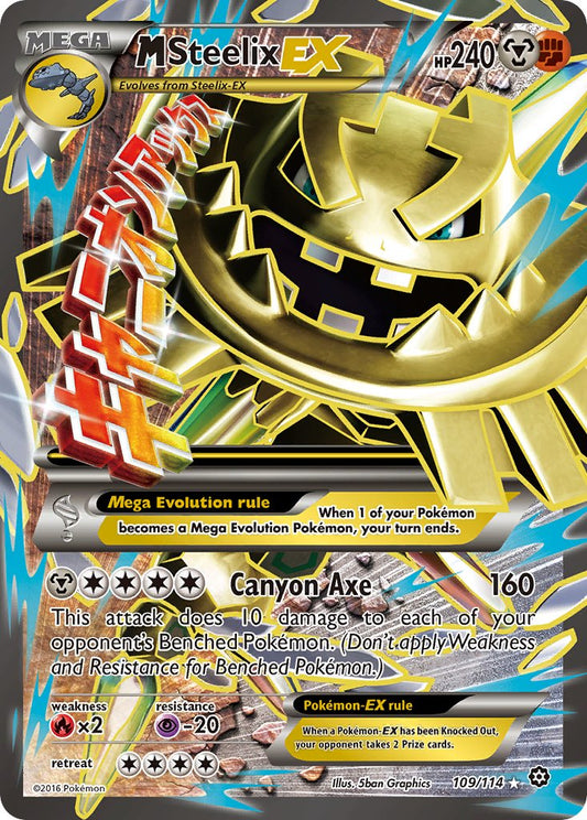 M Steelix EX 109/114 Holo Ultra Rare Mega EX - MissingNo.