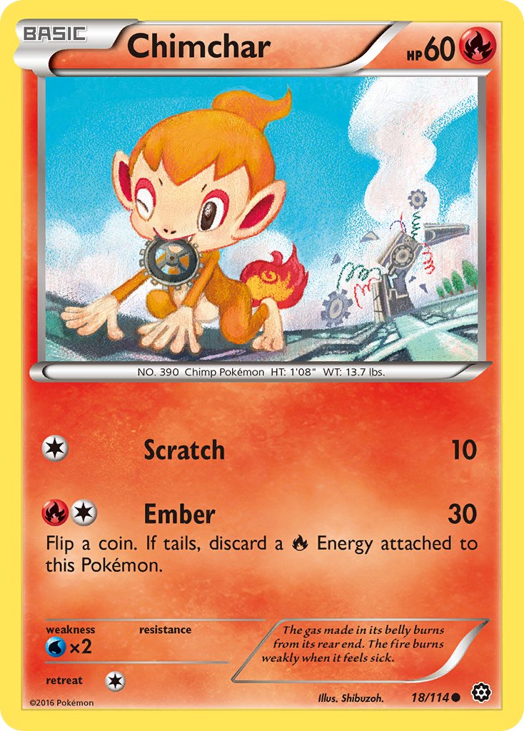 Chimchar 18/114 Reverse Common - MissingNo.