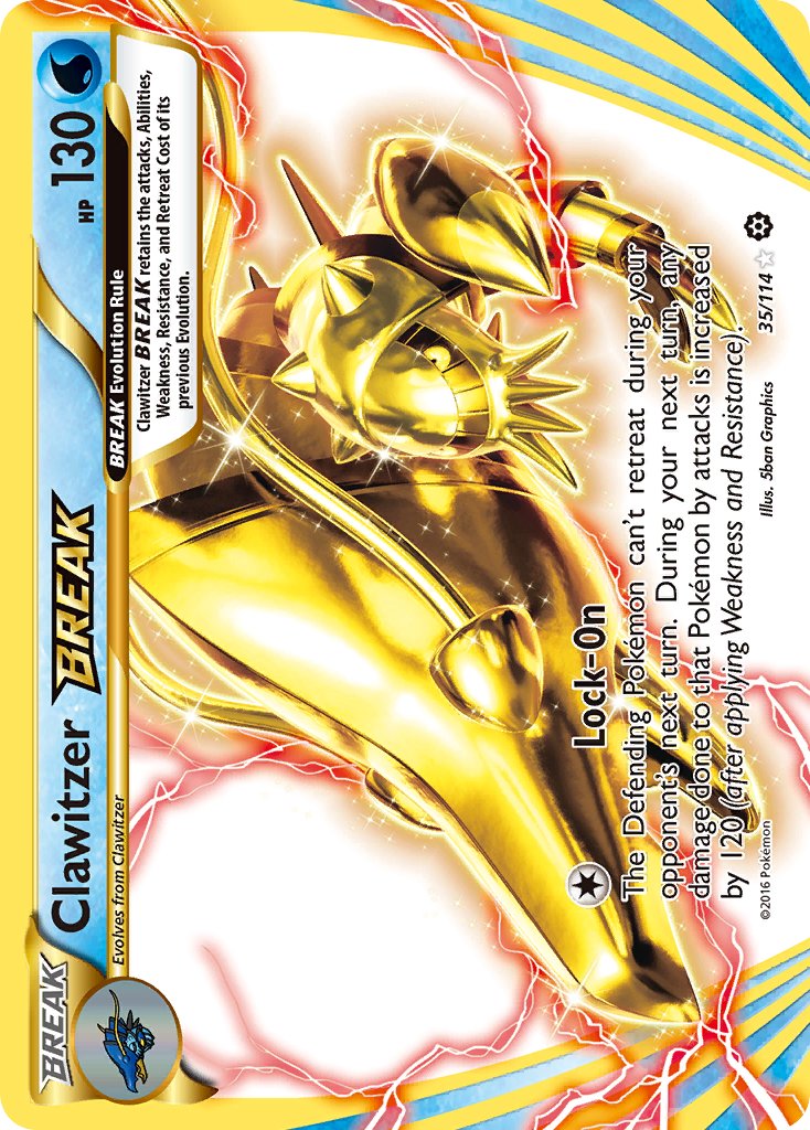 Clawitzer BREAK 35/114 Holo Rare BREAK - MissingNo.
