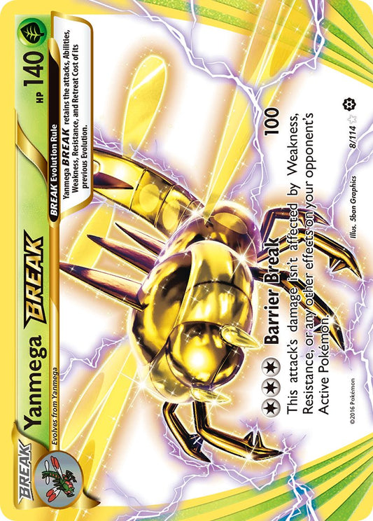 Yanmega BREAK 8/114 Holo Rare BREAK - MissingNo.