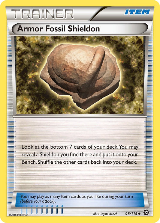 Armor Fossil Shieldon 98/114 Uncommon - MissingNo.