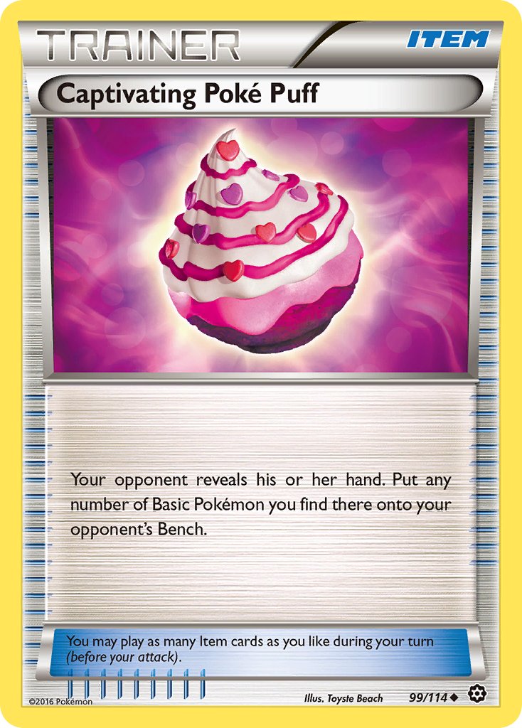 Captivating Poké Puff 99/114 Reverse Uncommon - MissingNo.