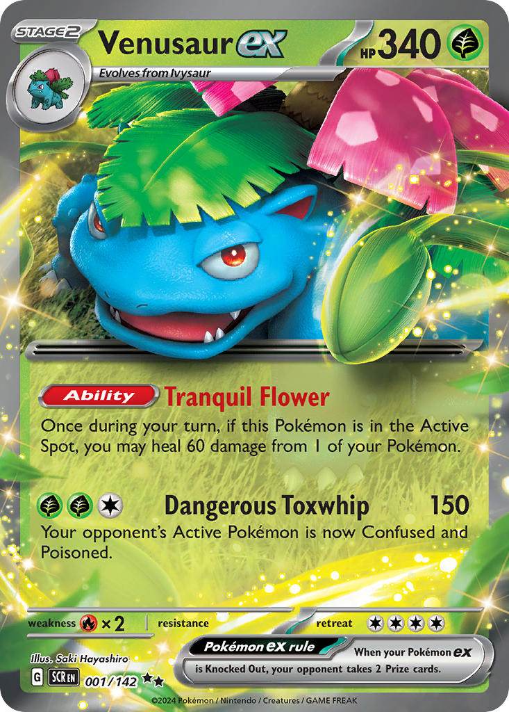 Venusaur ex 1/142 Double Rare ex - MissingNo.