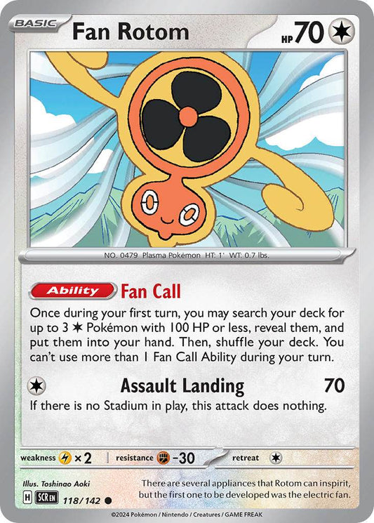 Fan Rotom 118/142 Reverse Common - MissingNo.