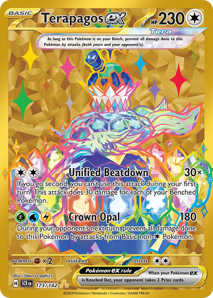 Terapagos ex 173/142 Gold Hyper Rare ex - MissingNo.