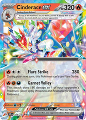 Cinderace ex 28/142 Double Rare ex