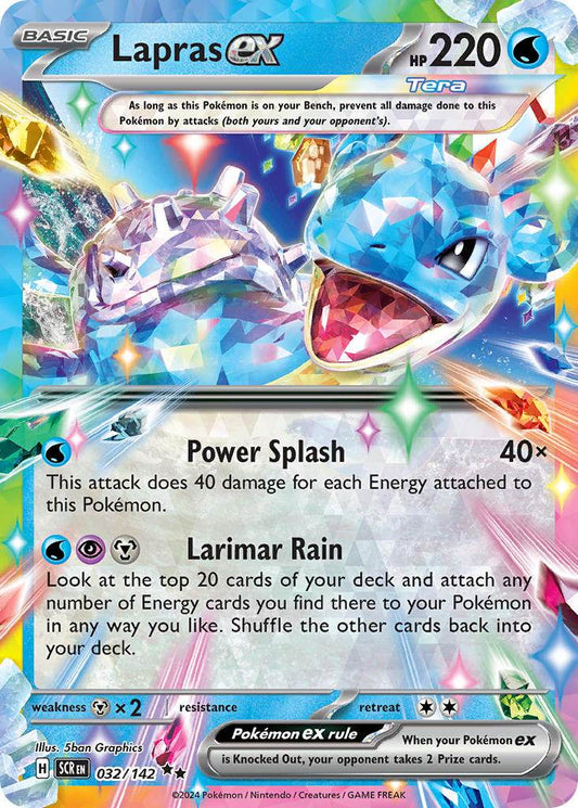 Lapras ex 32/142 Double Rare ex - MissingNo.