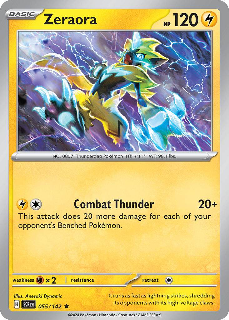 Zeraora 55/142 Reverse Rare - MissingNo.